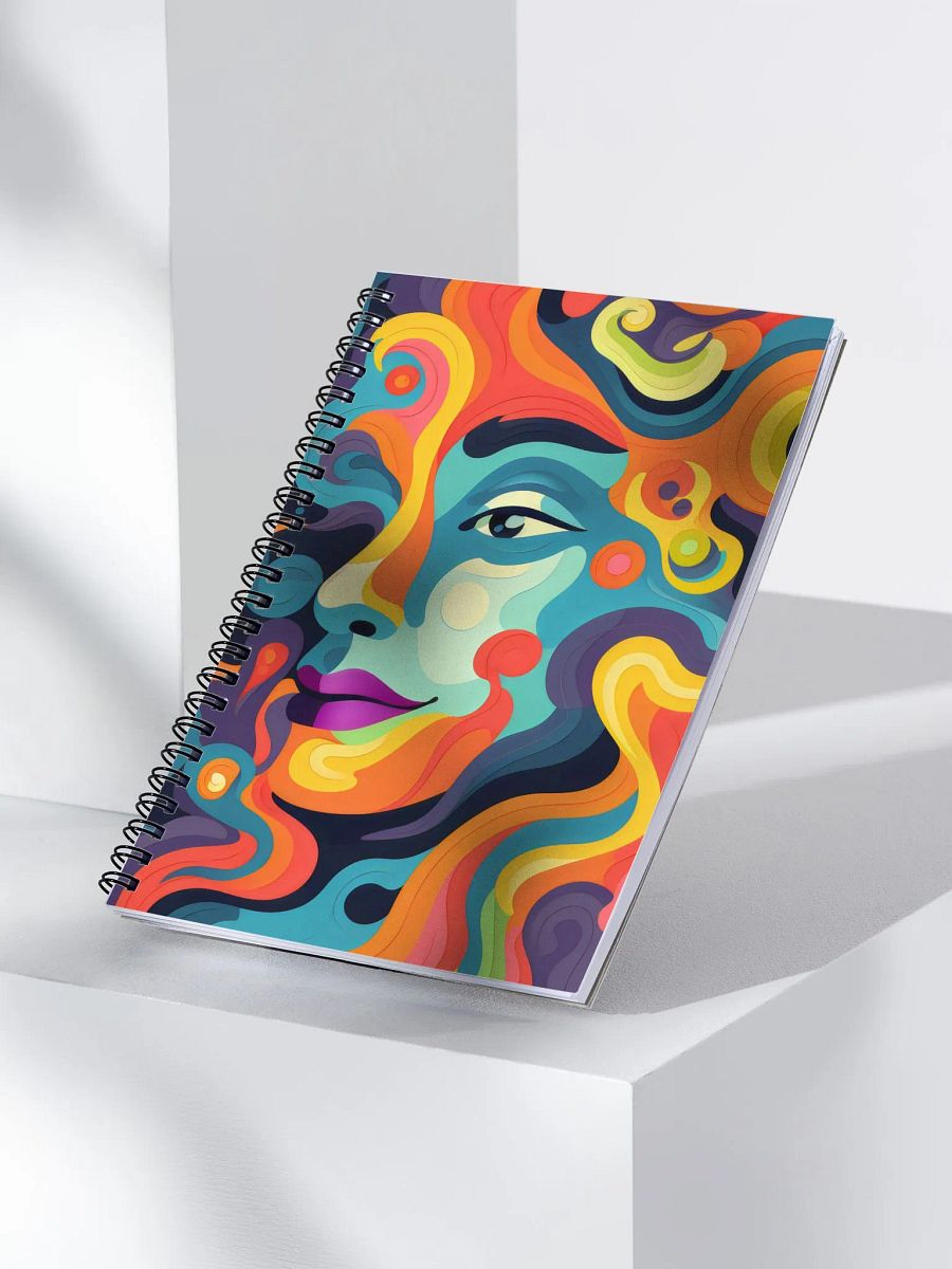 Psychedelic Swirls Spiral Notebook product image (3)