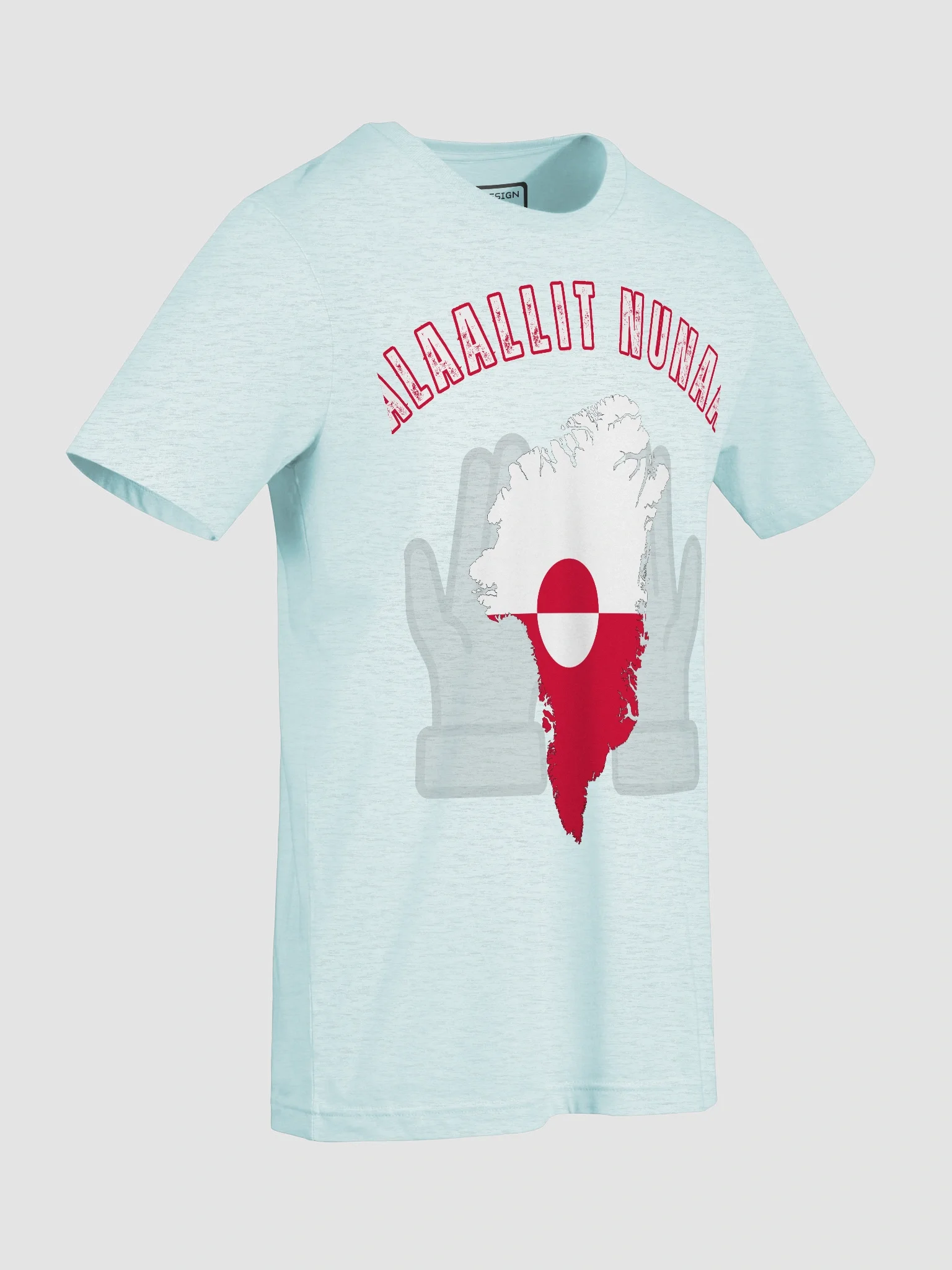 Kalaallit Nunaat Flag Hands T-Shirt product image (9)