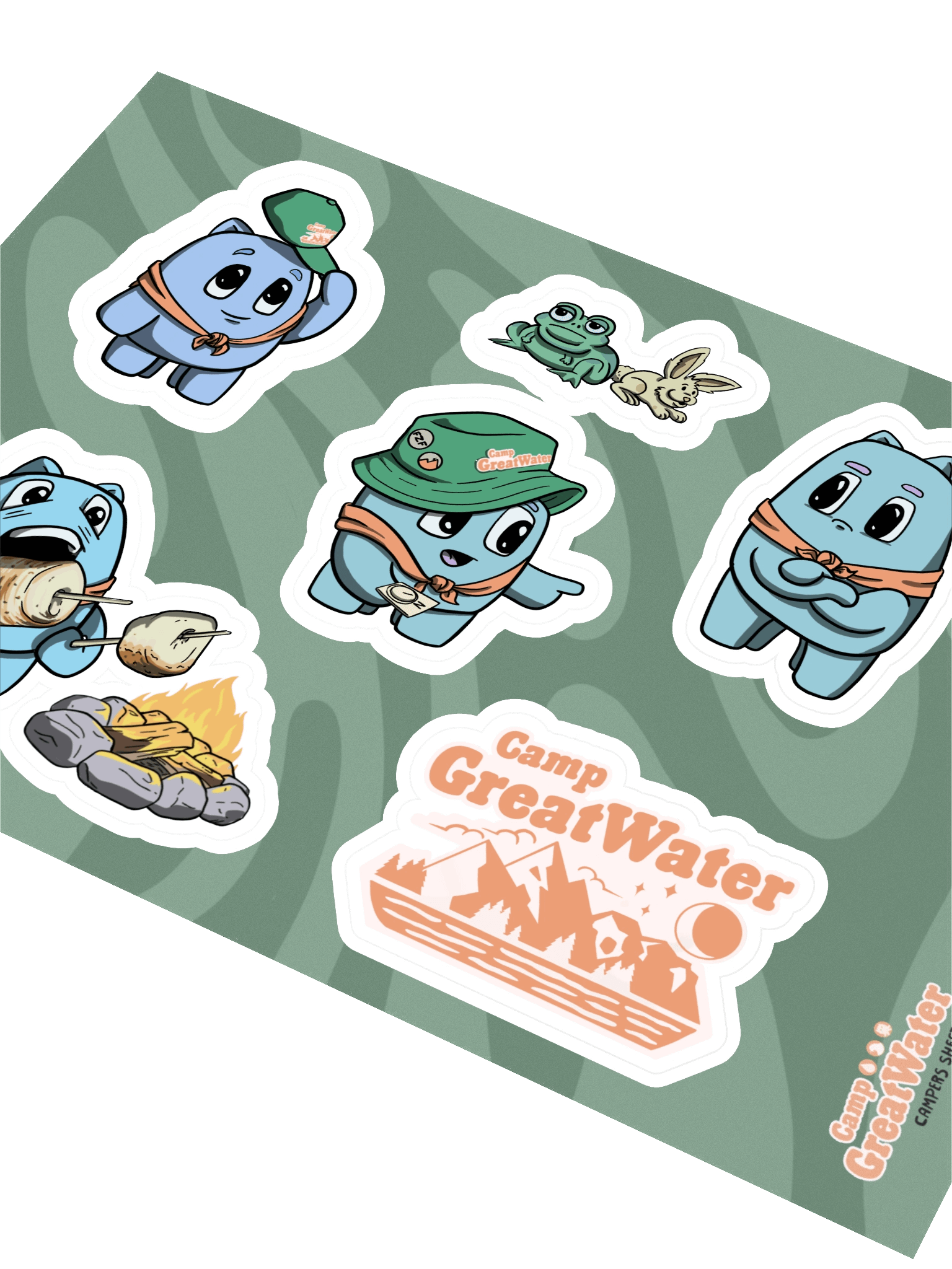 Camp GreatWater Sticker Sheet 1 - Campers product image (2)