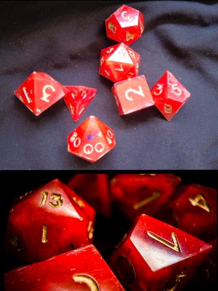 Red TTRPG 7x Dice Set product image (1)