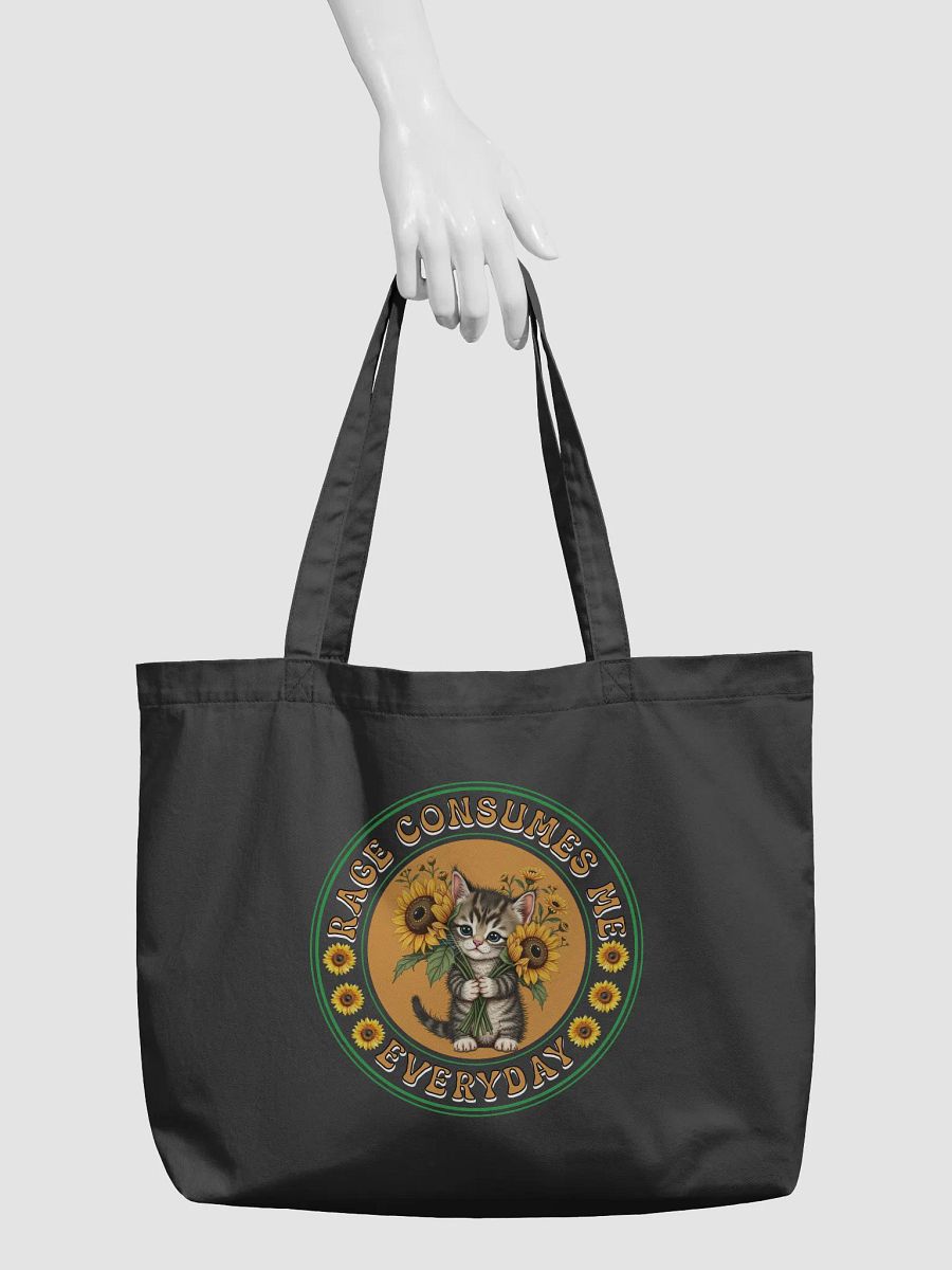 Rage Consumes Me Everyday Cat And Sunflowers Tote product image (3)