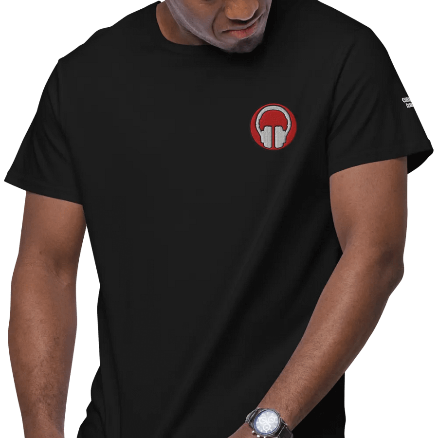 Printful Premium Iconic Headphones Heavyweight Cotton T-Shirt product image (8)