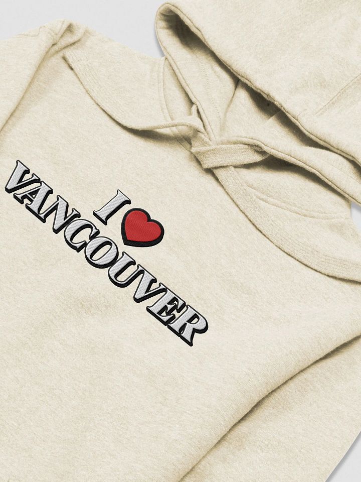 "I LOVE MY SPOT" / HOODIE WITH PERSONALIZED CITY OR COUNTRY NAME / EMBROIDERED product image (1)