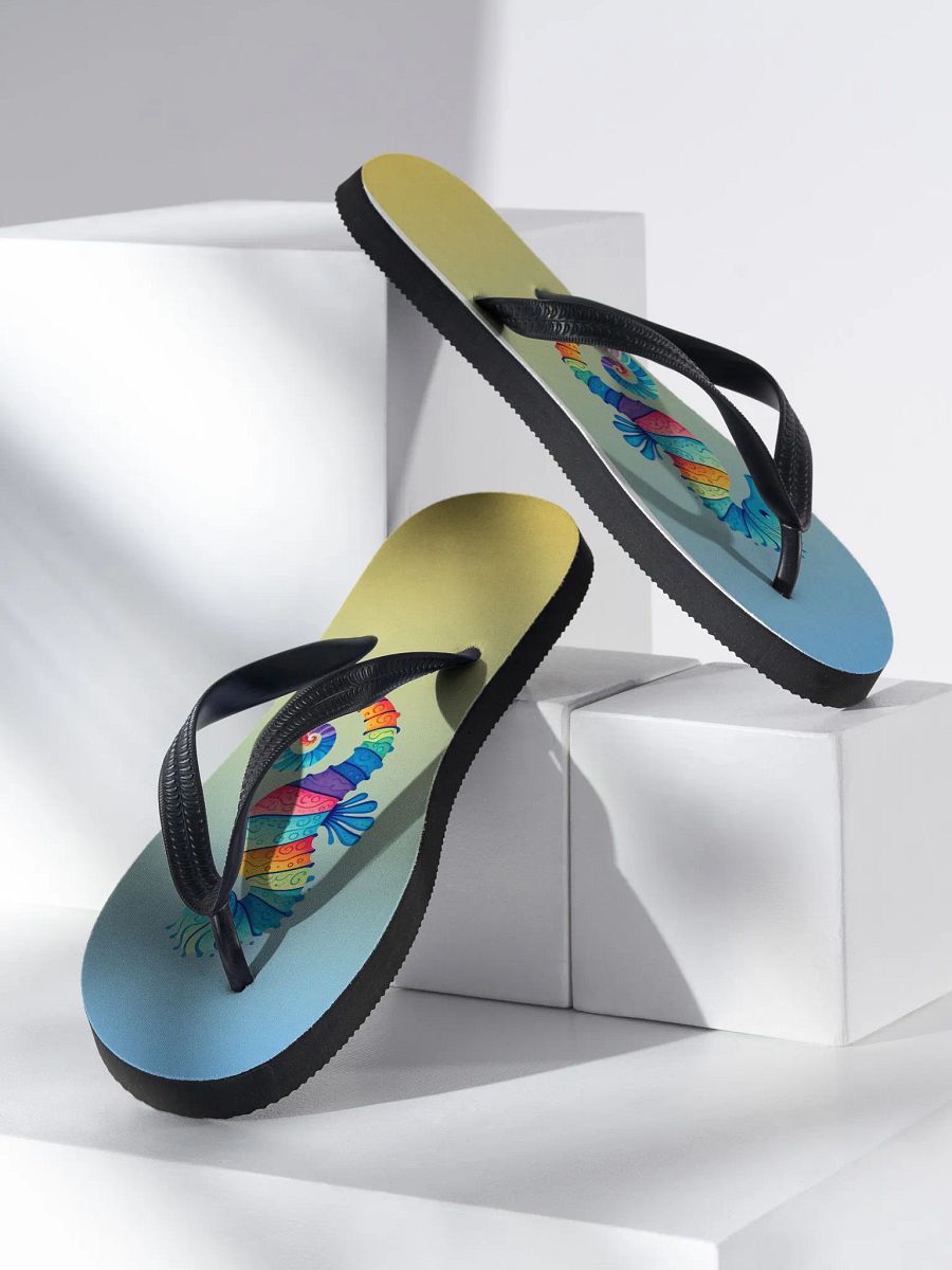 Colorful Seahorse Flip Flops product image (3)