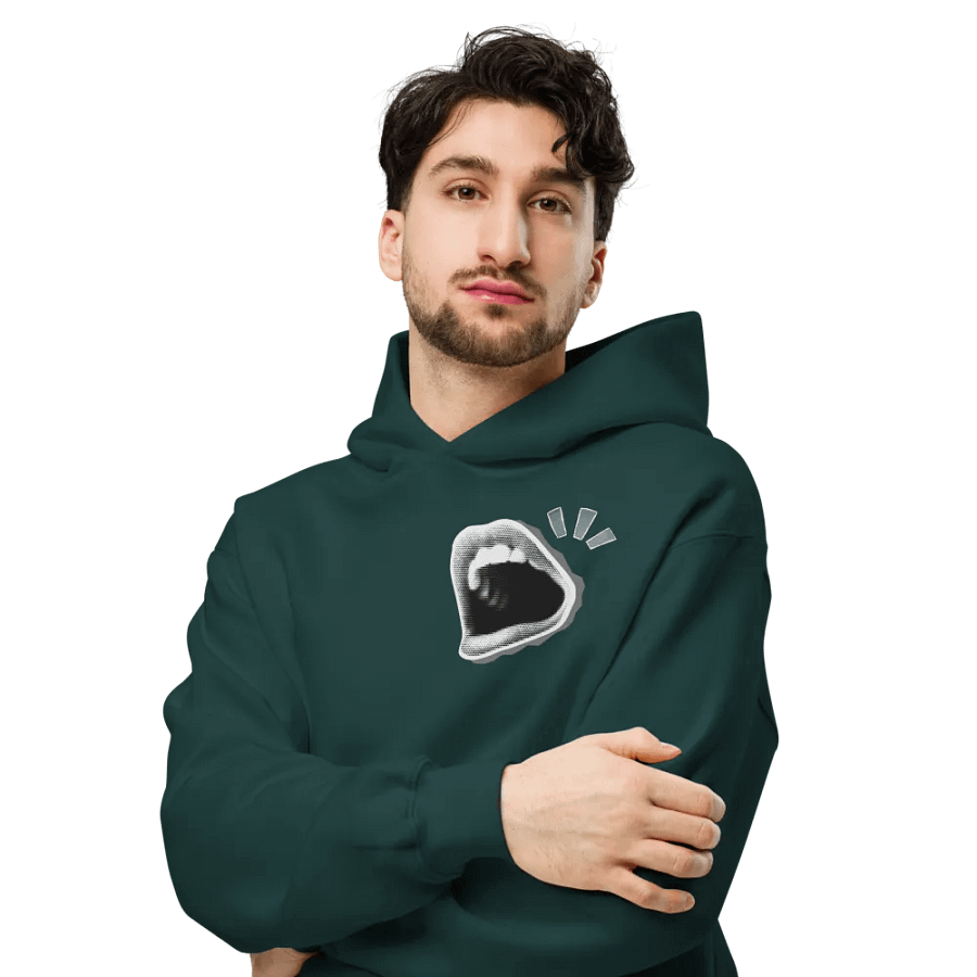 Let my raw energy oversized fit hoodie product image (9)