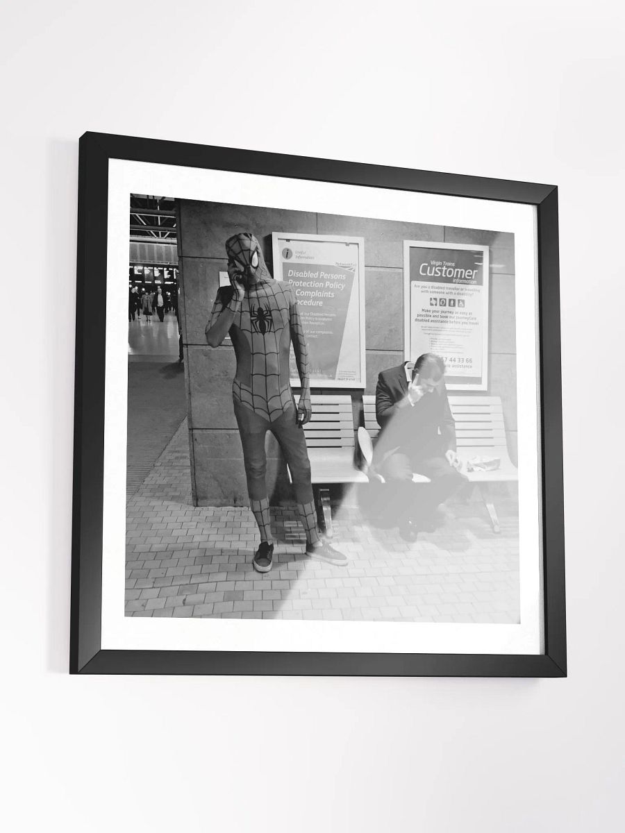 Framed Square Print Street Photograph Spiderman product image (3)