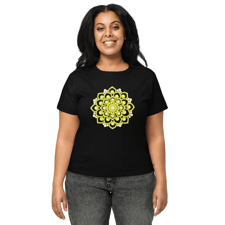 Yellow Flower Mandala T-Shirt product image (1)