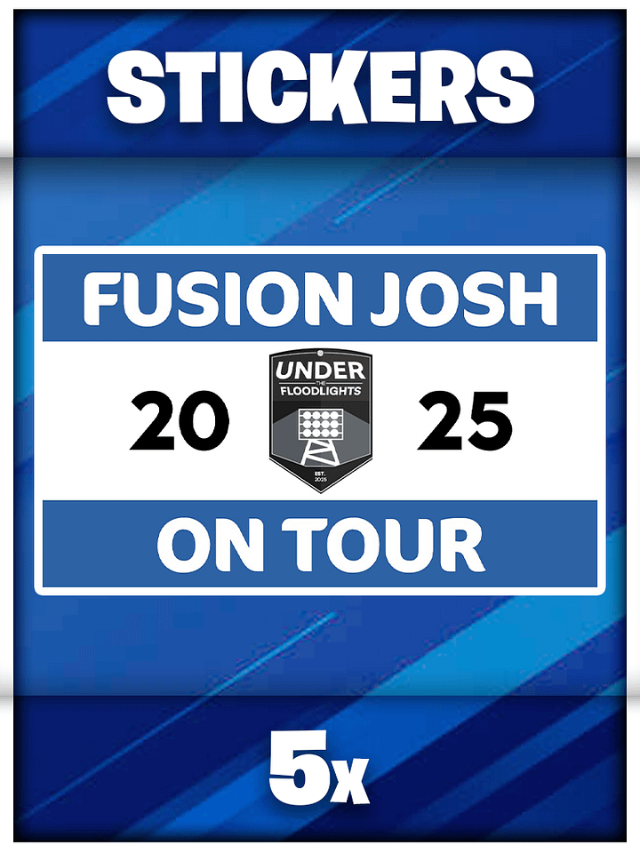 Fusion On Tour Stickers - x5 product image (1)
