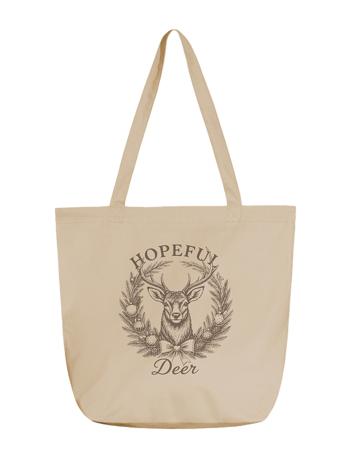 Hopeful Deer Vintage Christmas Tote Bag product image (1)