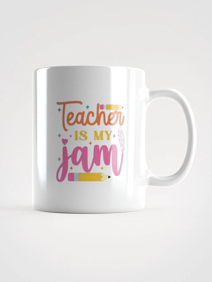 White Glossy Mug Teacher product image (1)