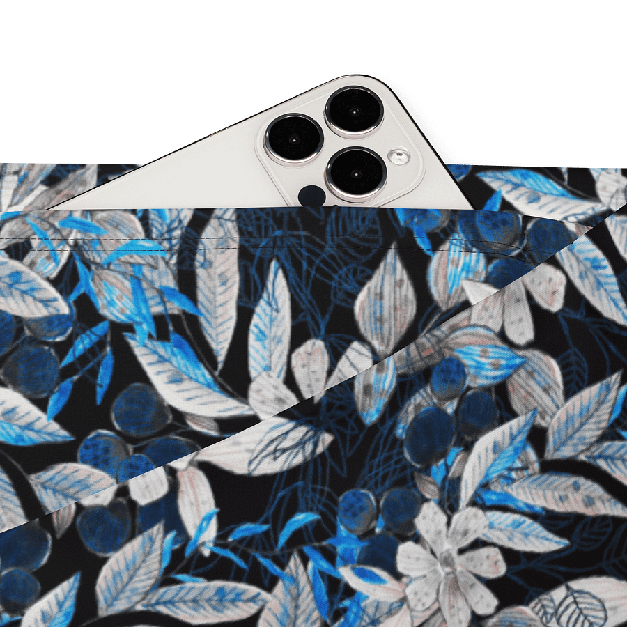 Blue White Garden Flare Leggings product image (3)