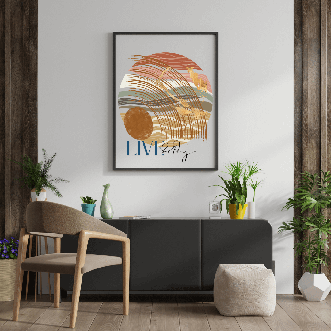 Live Boldly ' Abstract Print #2 product image (5)