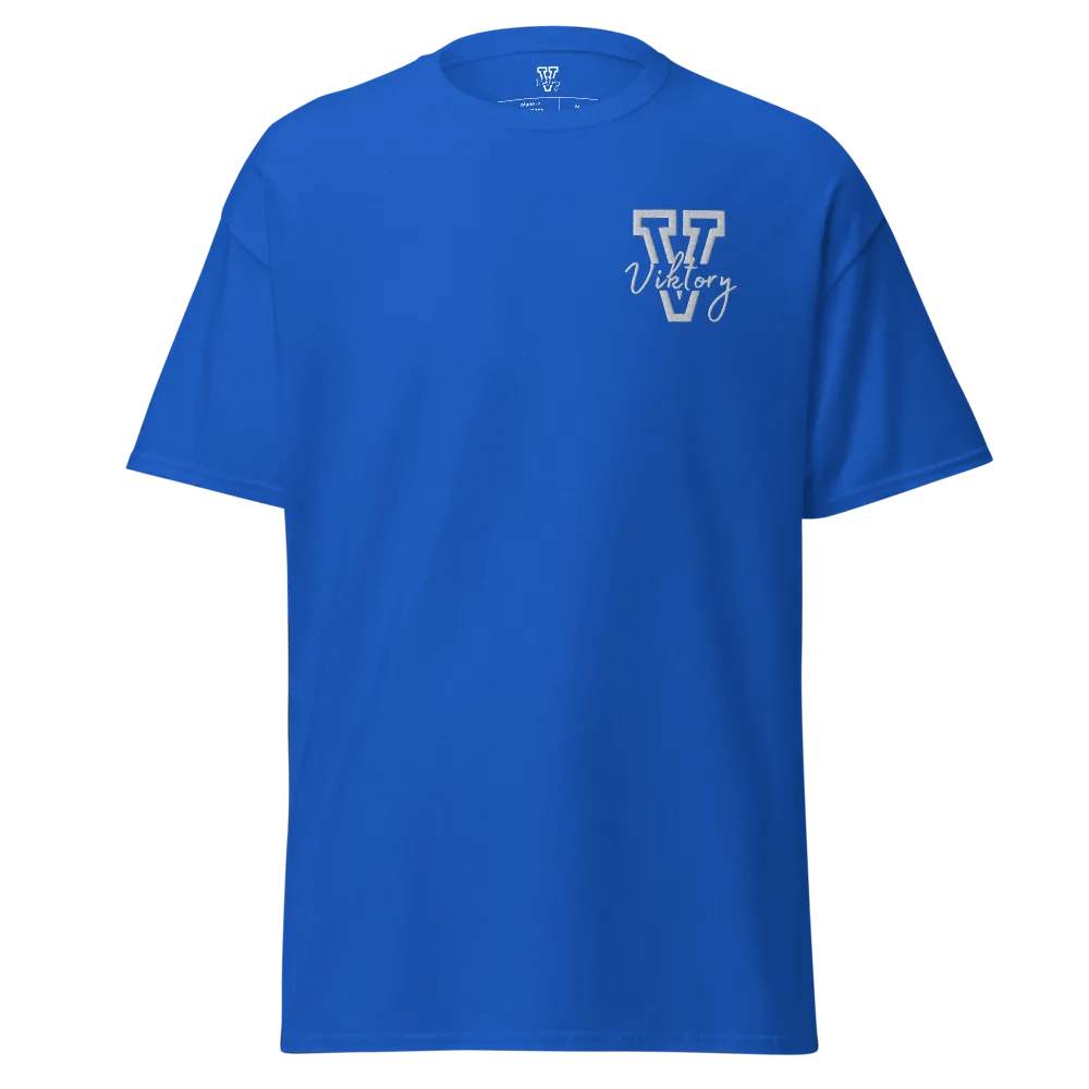 Adult Shirt Blue (white logo) product image (7)