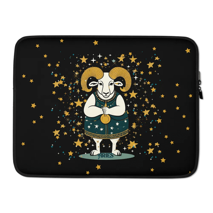 Aries 2025, Adorable Ram, Laptop Sleeve product image (2)