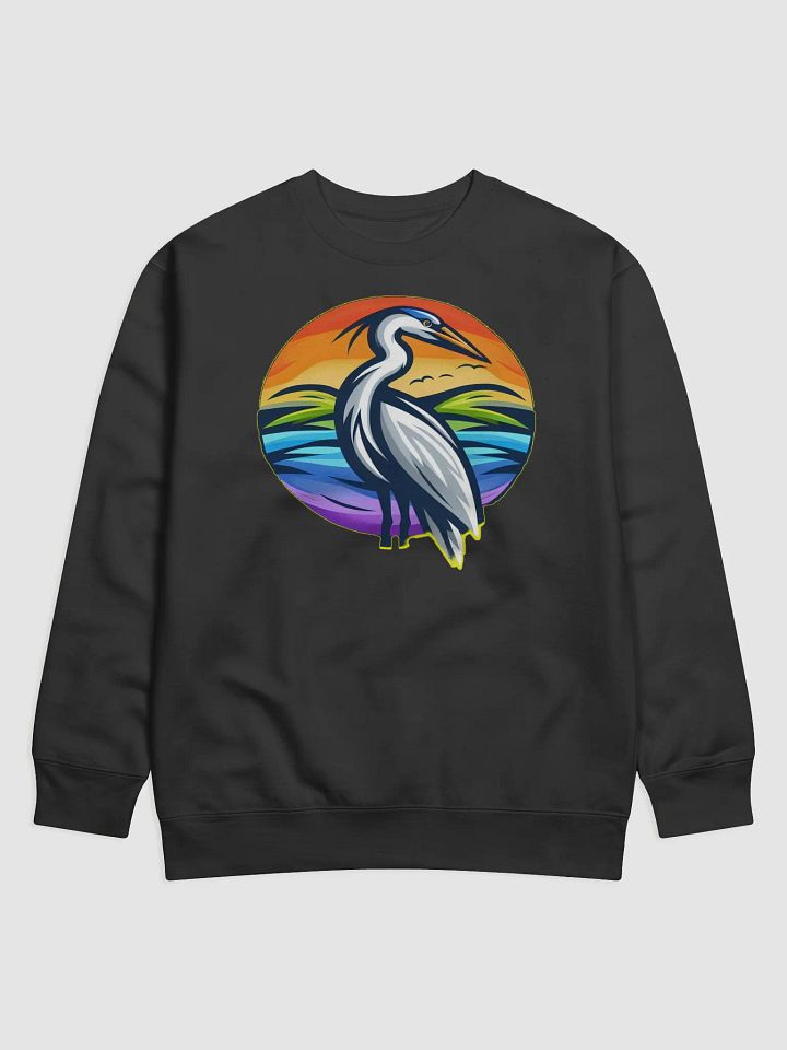 Vibrant Heron Circle Sweatshirt product image (1)