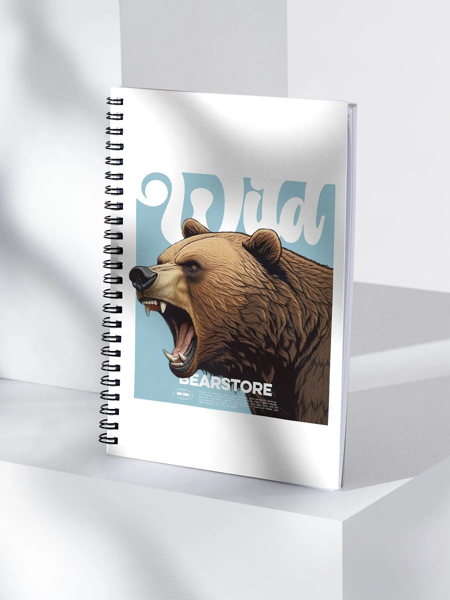 Wild Bear Spiral Notebook product image (4)