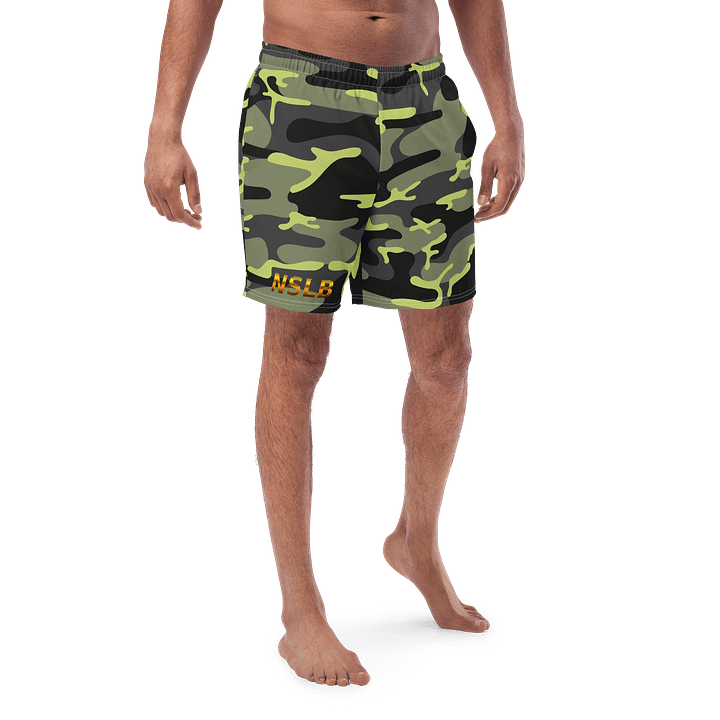 NSLB Camo All-Over Swim Trunks product image (1)