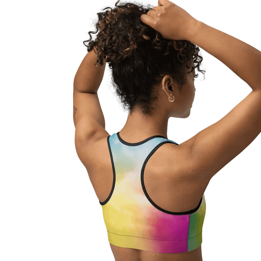 Blur cloud rainbow Design Sports Bra - V3 product image (10)