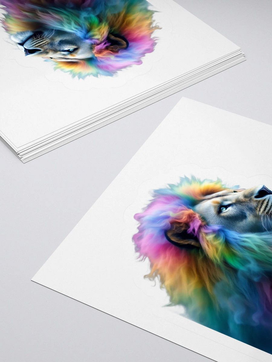 Rainbow Lion Kiss Cut Stickers product image (11)