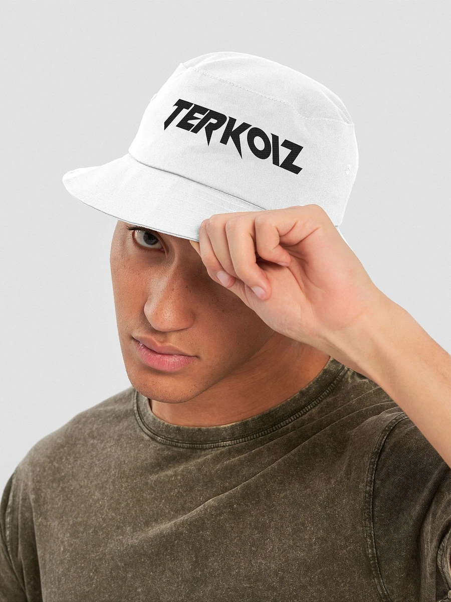 TERKOIZ LOGO BUCKET HAT (WHITE) product image (3)
