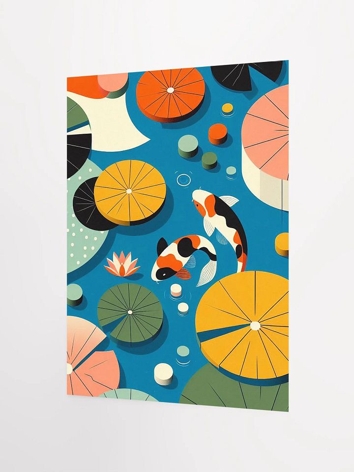 Minimalist Pop Art Koi Fish Art Poster product image (3)