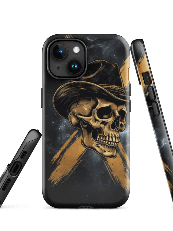 Golden Cowboy Skull Tough iPhone® Case product image (50)