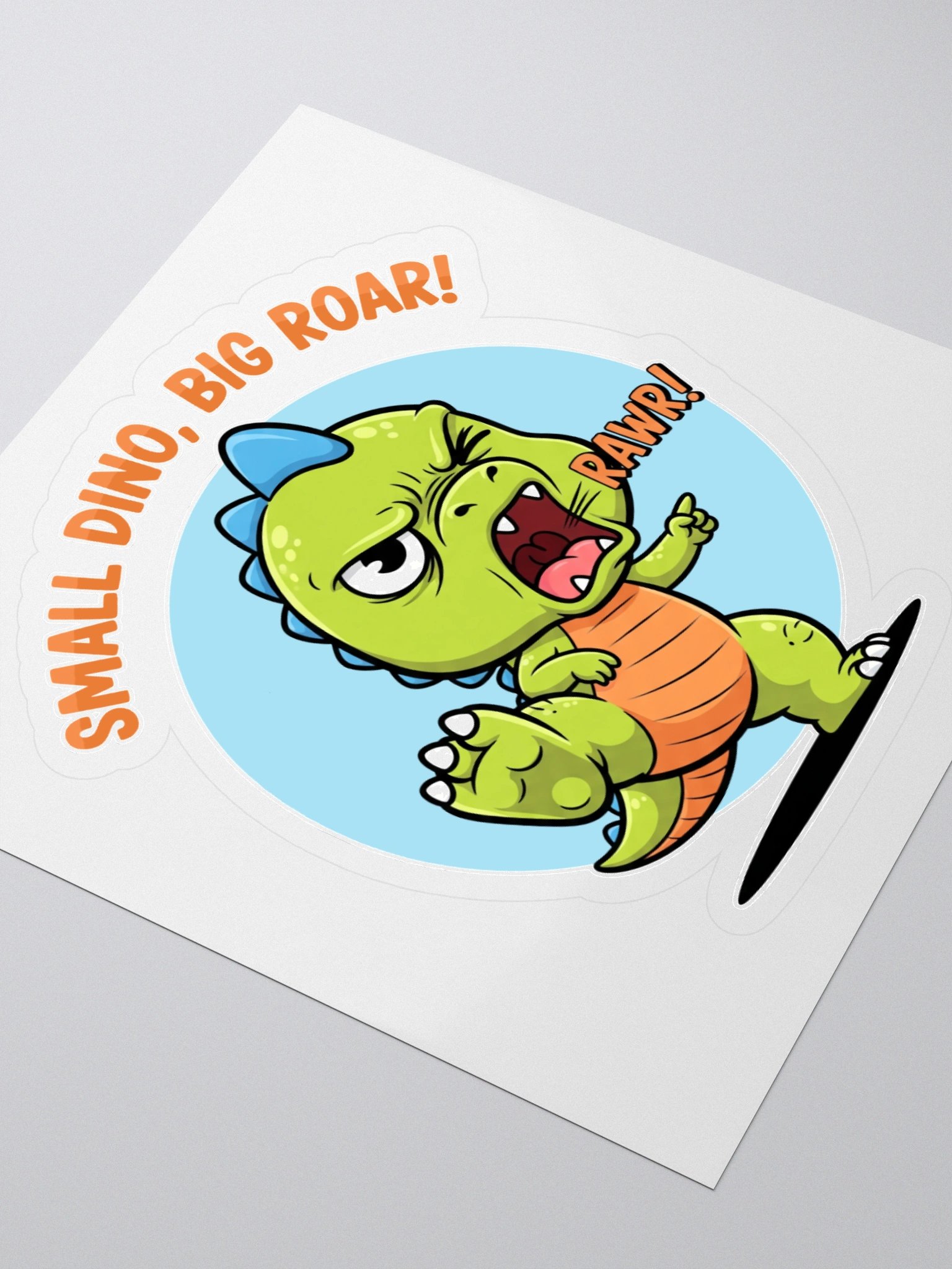 Dino Tiny Roar Power Kiss Cut Sticker product image (3)