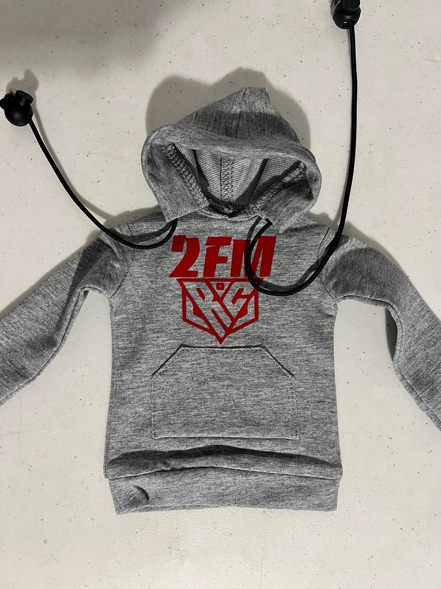 Gray w/Red Logo 2FM Hoodie for Losi Promoto MX product image (1)