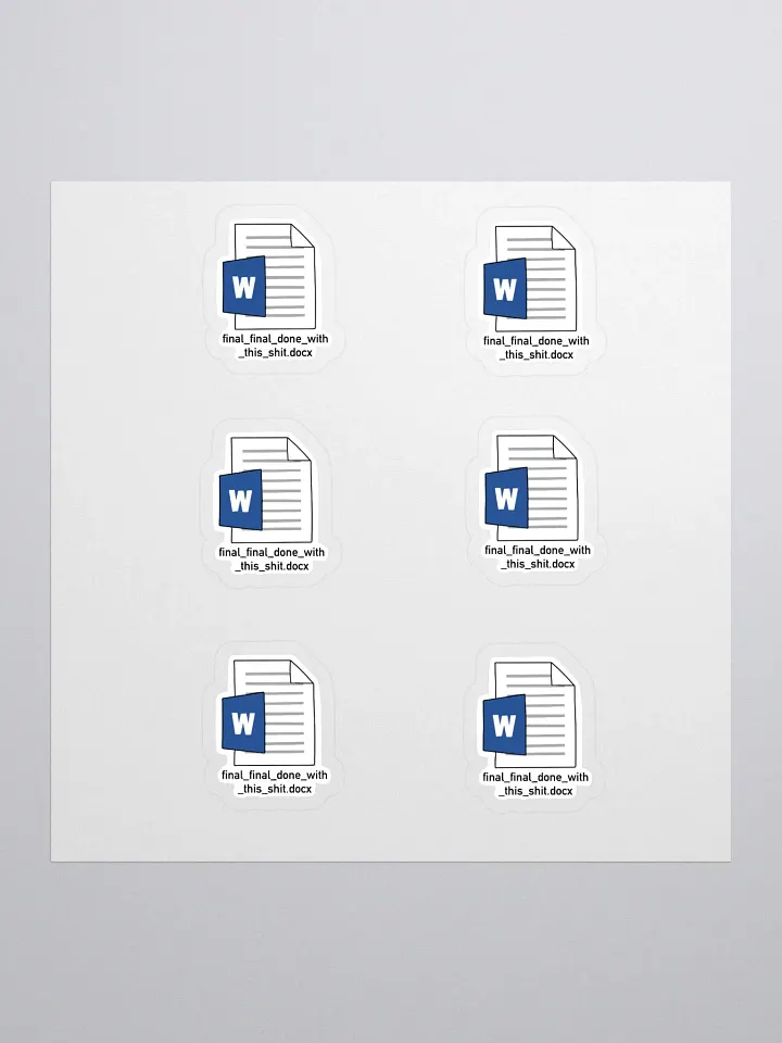 Final Name Sticker (MEDIUM Sheet) product image (1)