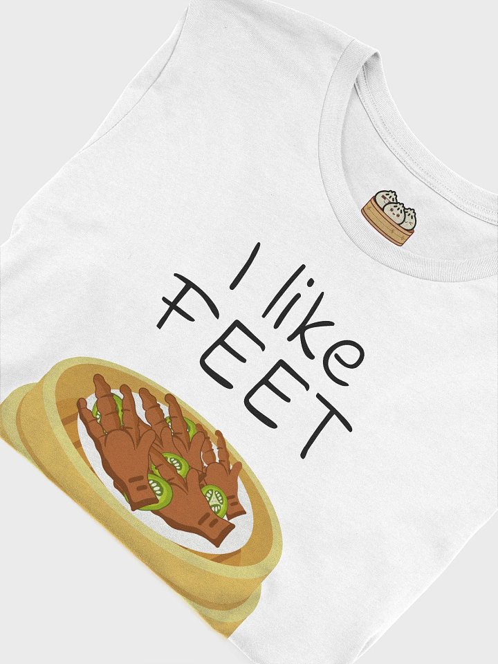 I Like Feet Chinese Dim Sum Shirt (Black Text) product image (2)