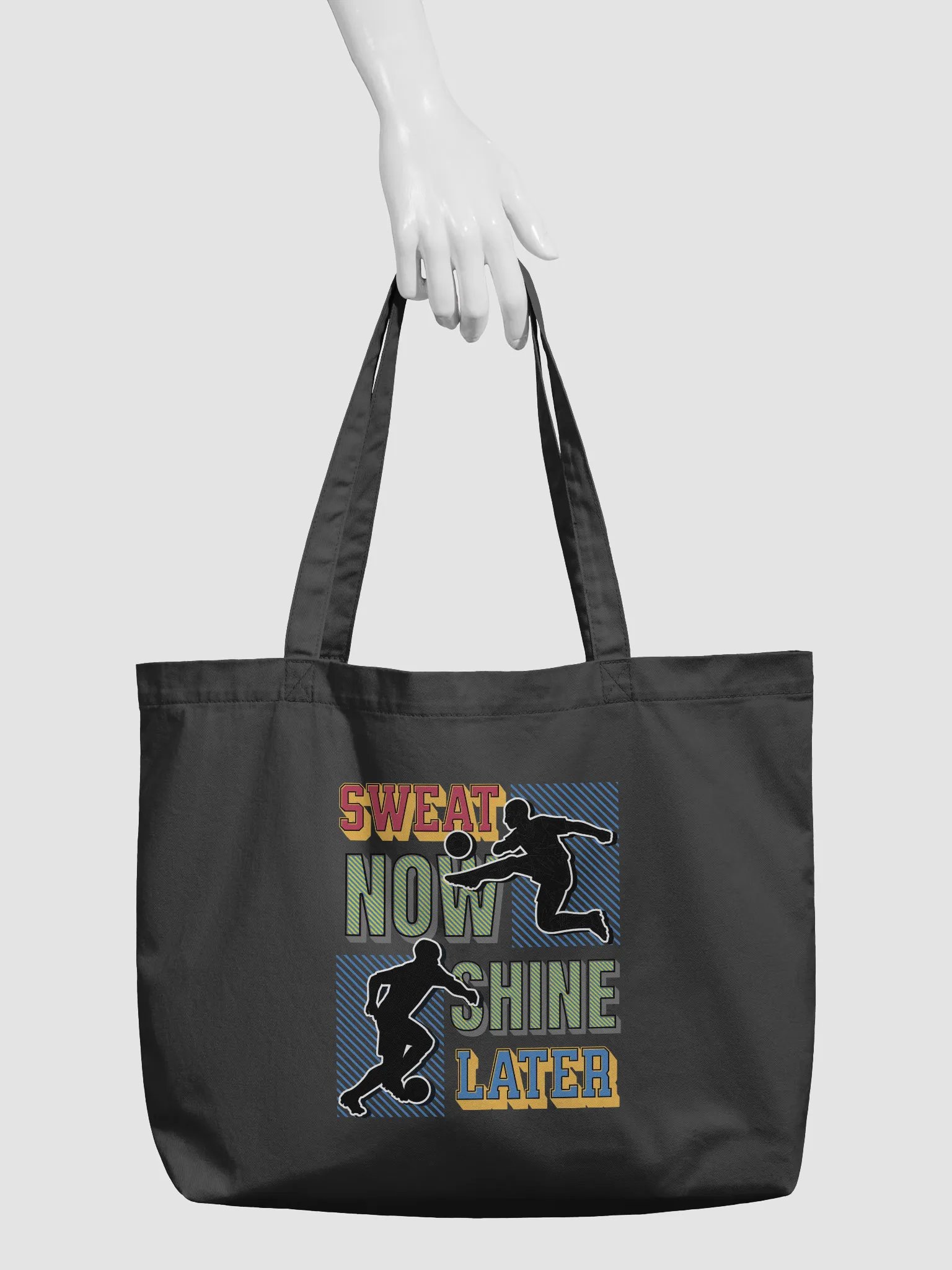 Sweat Now Shine Later Soccer Stars Eco Tote product image (3)