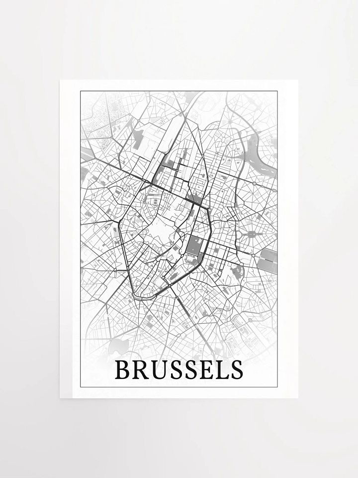 Brussels, Belgium, city map print product image (4)