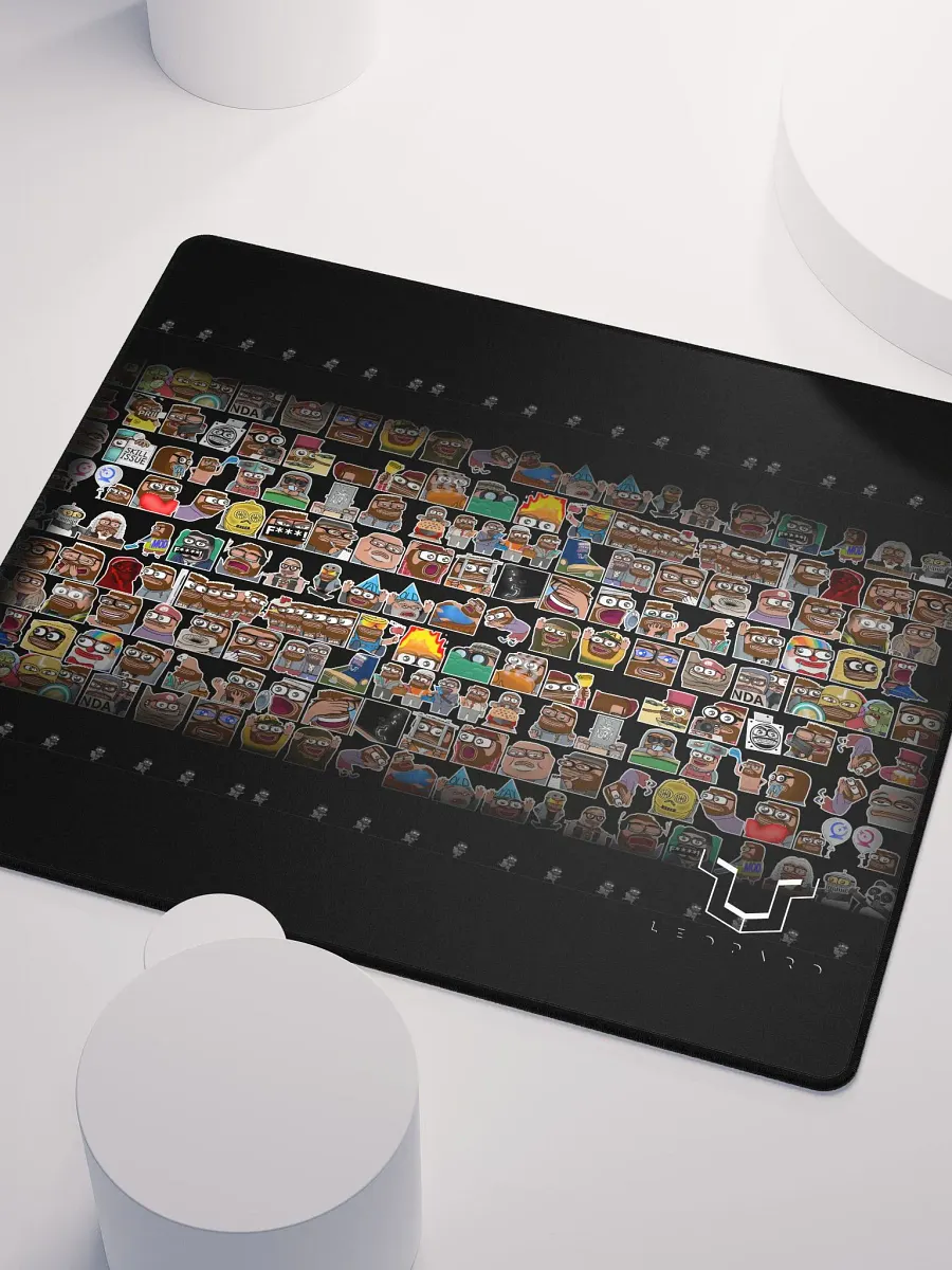 An emote collage mousepad 18x16 and 36x18 WOW product image (5)