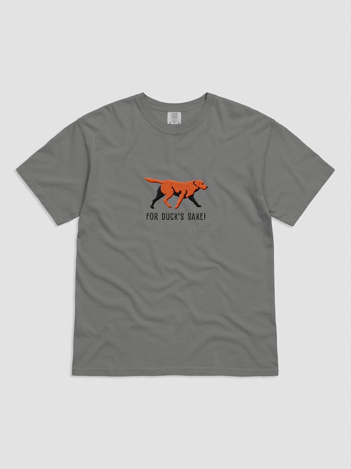 For Duck's Sake T-Shirt(Embroidered) of a Chesapeake Bay Retriever(Brown) product image (5)