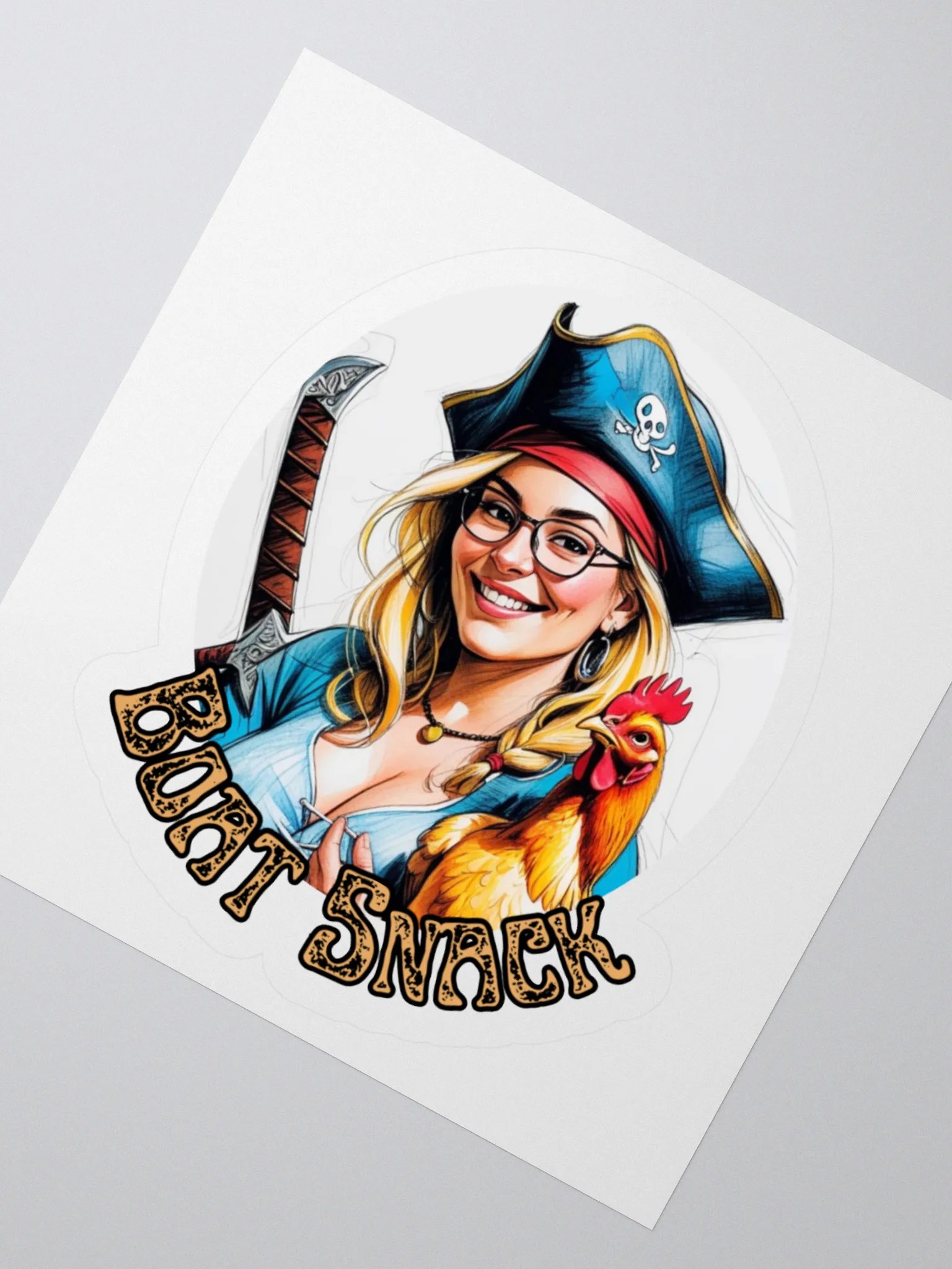 Boat Snack Kiss Cut Sticker product image (5)