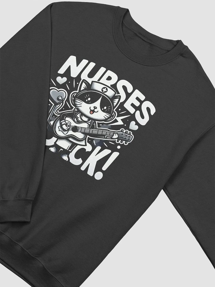 Rockin' Nurse Cat Crewneck Sweatshirt product image (15)