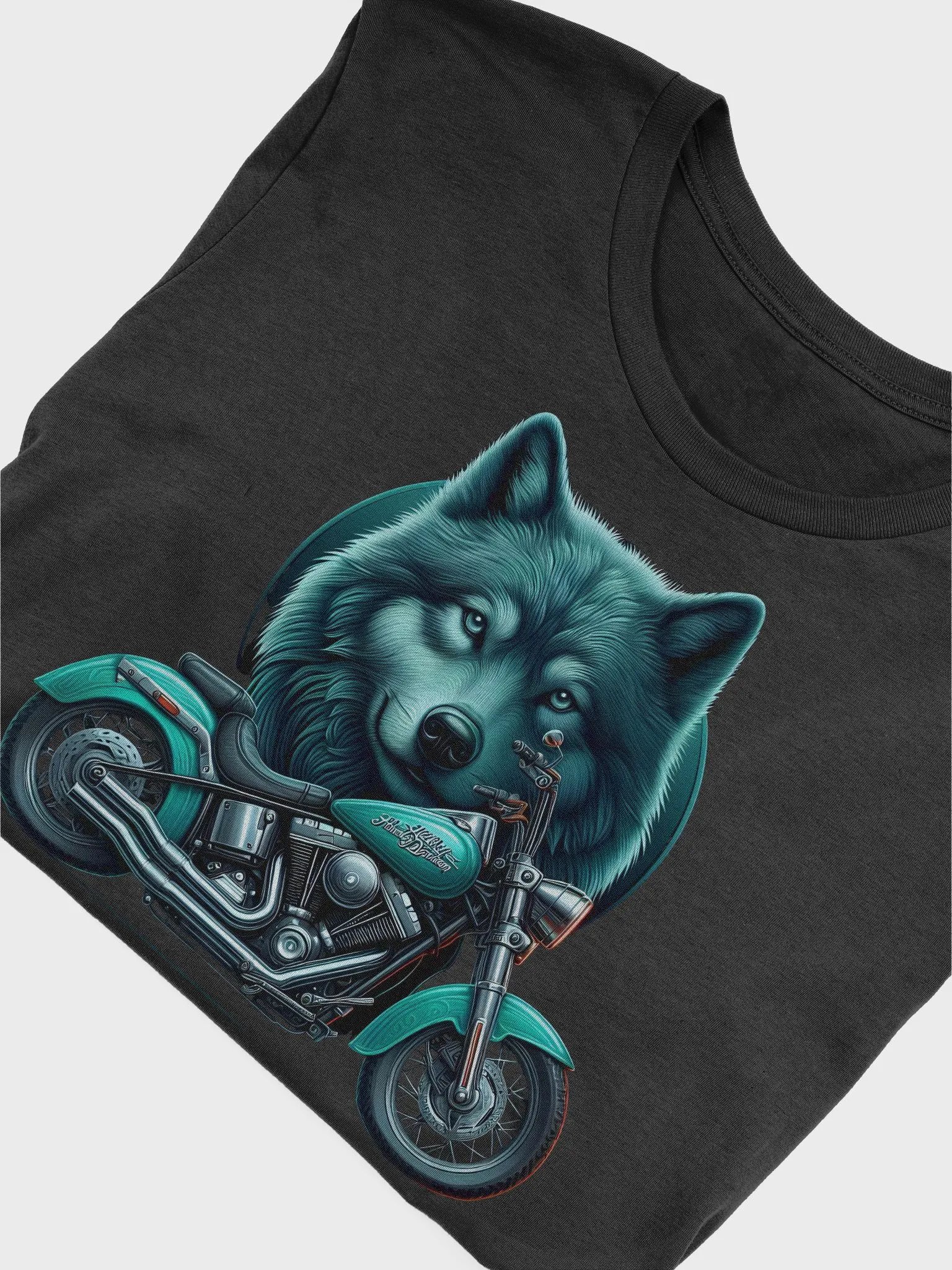 Motorcycle and Wolf - Unisex T-Shirt #5 product image (5)