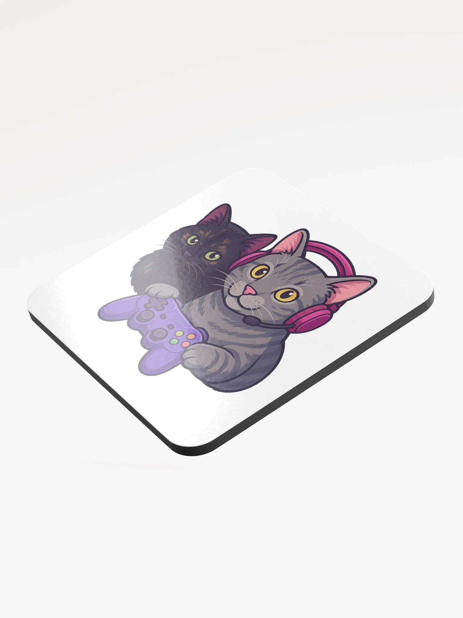 MISS_ROFL Gamer Cats Coaster product image (3)