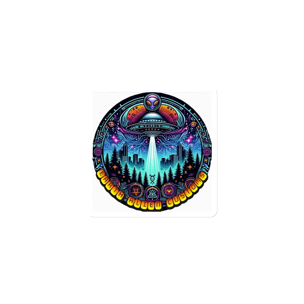 Cosmic Invasion Die-Cut Magnets product image (1)