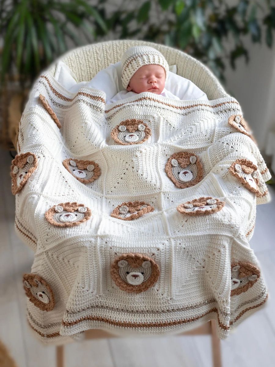 Crochet Pattern: Lion Baby Blanket product image (6)