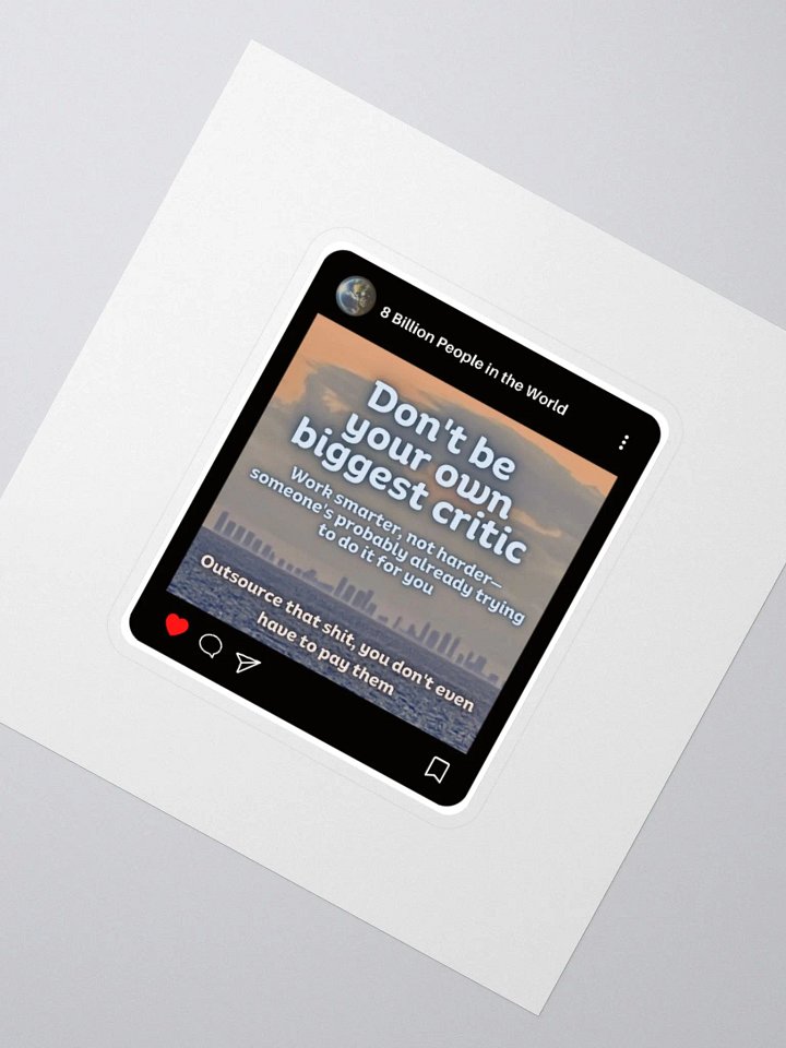 Outsource self hate sticker product image (2)