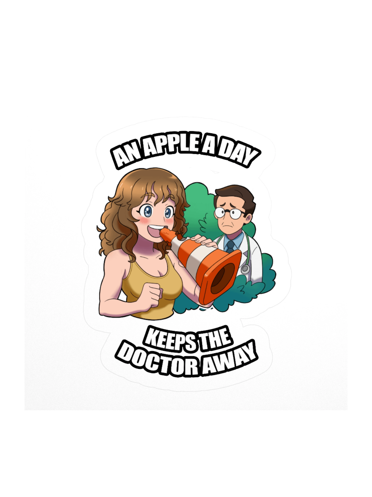 An Apple A Day Sticker product image (1)