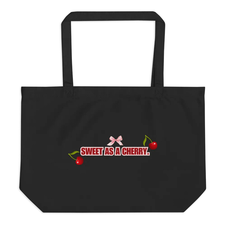 Cherry Chic Organic Tote Bag product image (1)
