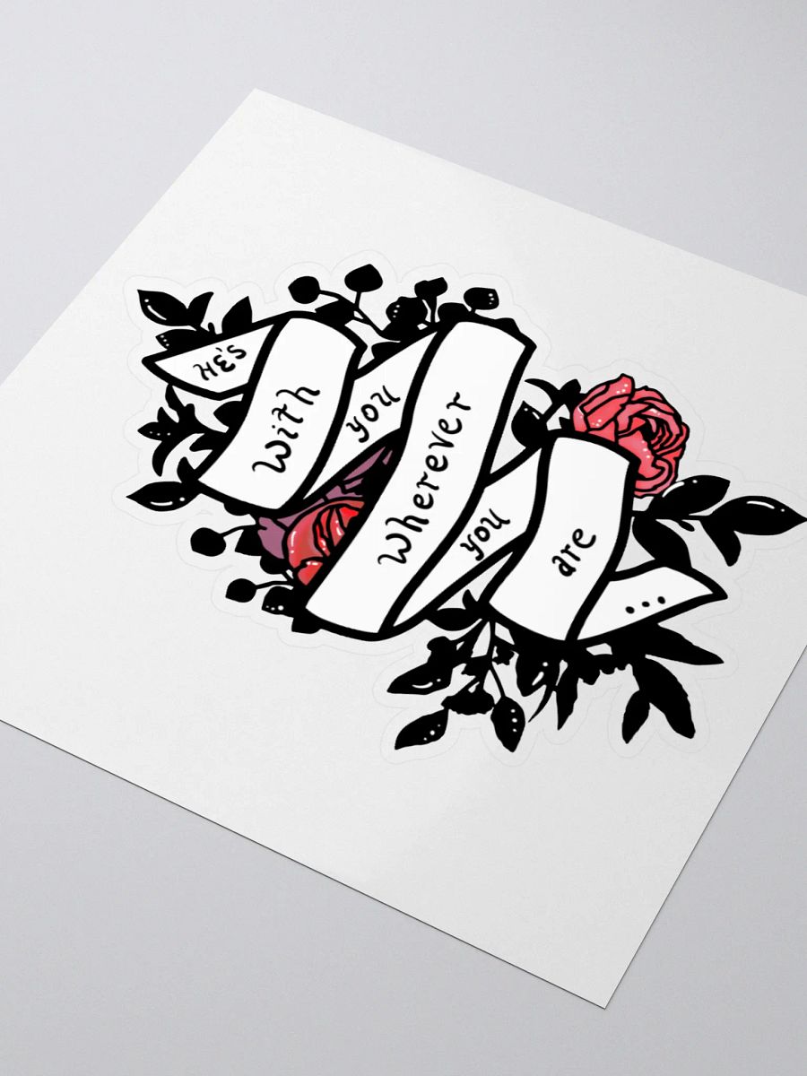 Wherever You Are White Sticker product image (3)