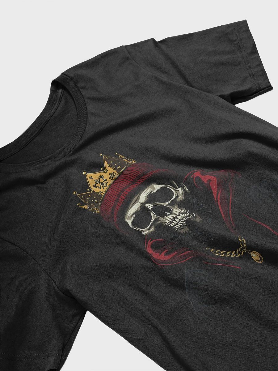 Royal Skull King T-Shirt – Gothic Crowned Skull Graphic Tee for Men and Women – Streetwear Style for Halloween, Festivals, and Everyday Fashion product image (3)