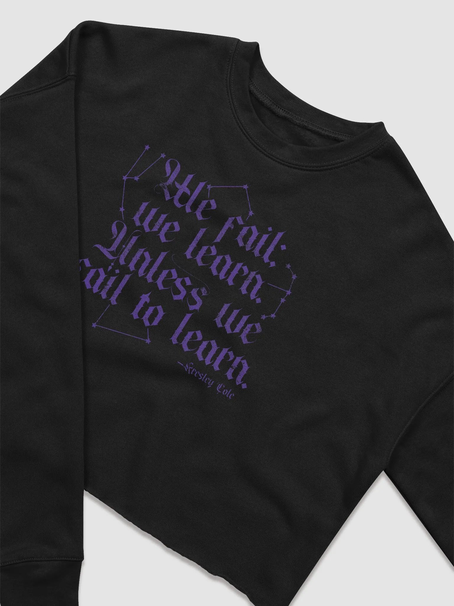 We Fail We Learn Crop Sweatshirt product image (13)