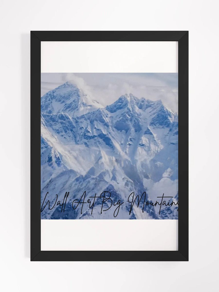 Wall Art White Mountains Framed High-Quality Matte Poster (in) product image (1)