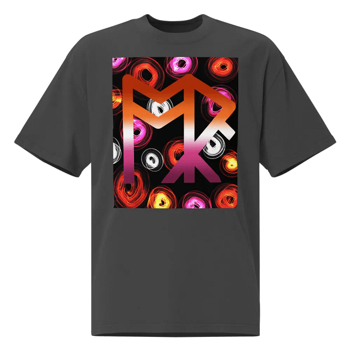 ToRk Rune Oversized Faded T-Shirt (Lesbian Tones) product image (1)