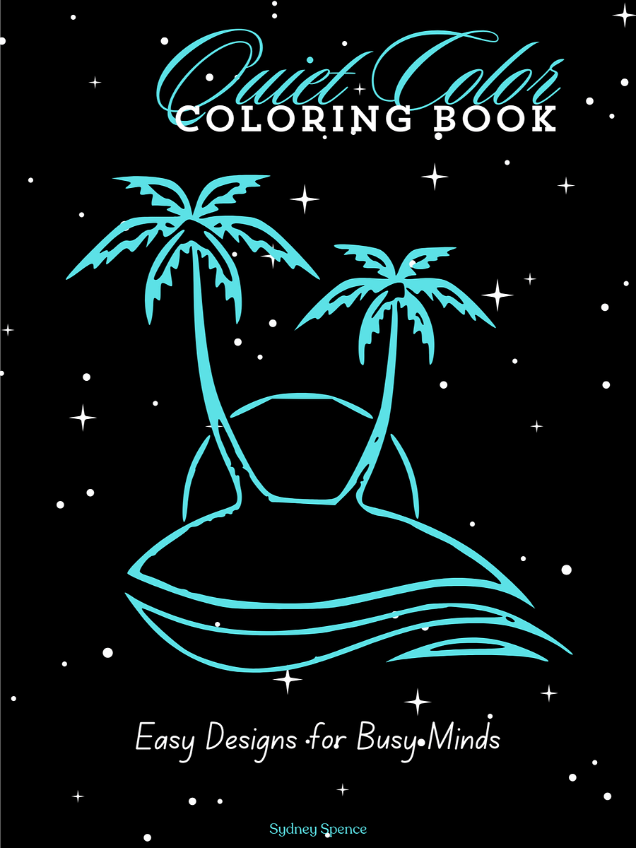 Stress Less: Adult Coloring Book 100 Printable Simple Coloring Pages product image (1)
