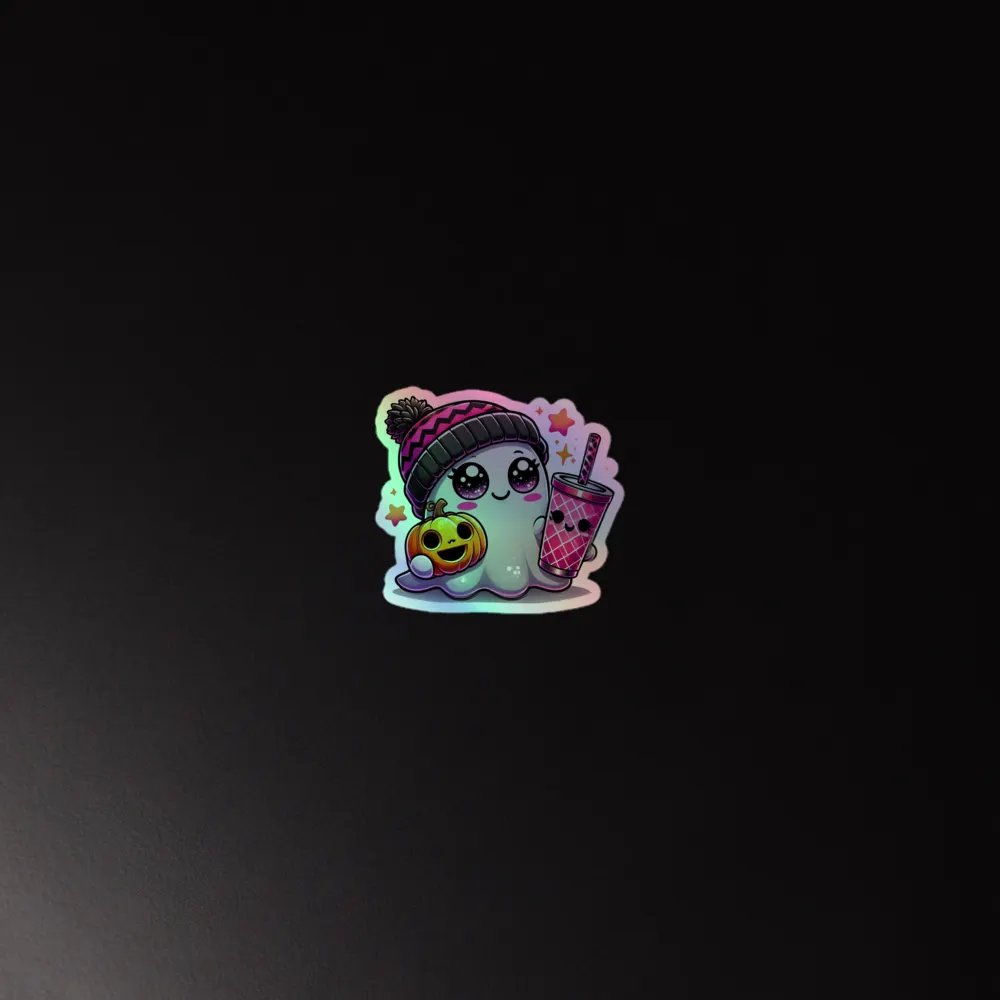 Cute Ghost w/Coffee product image (4)